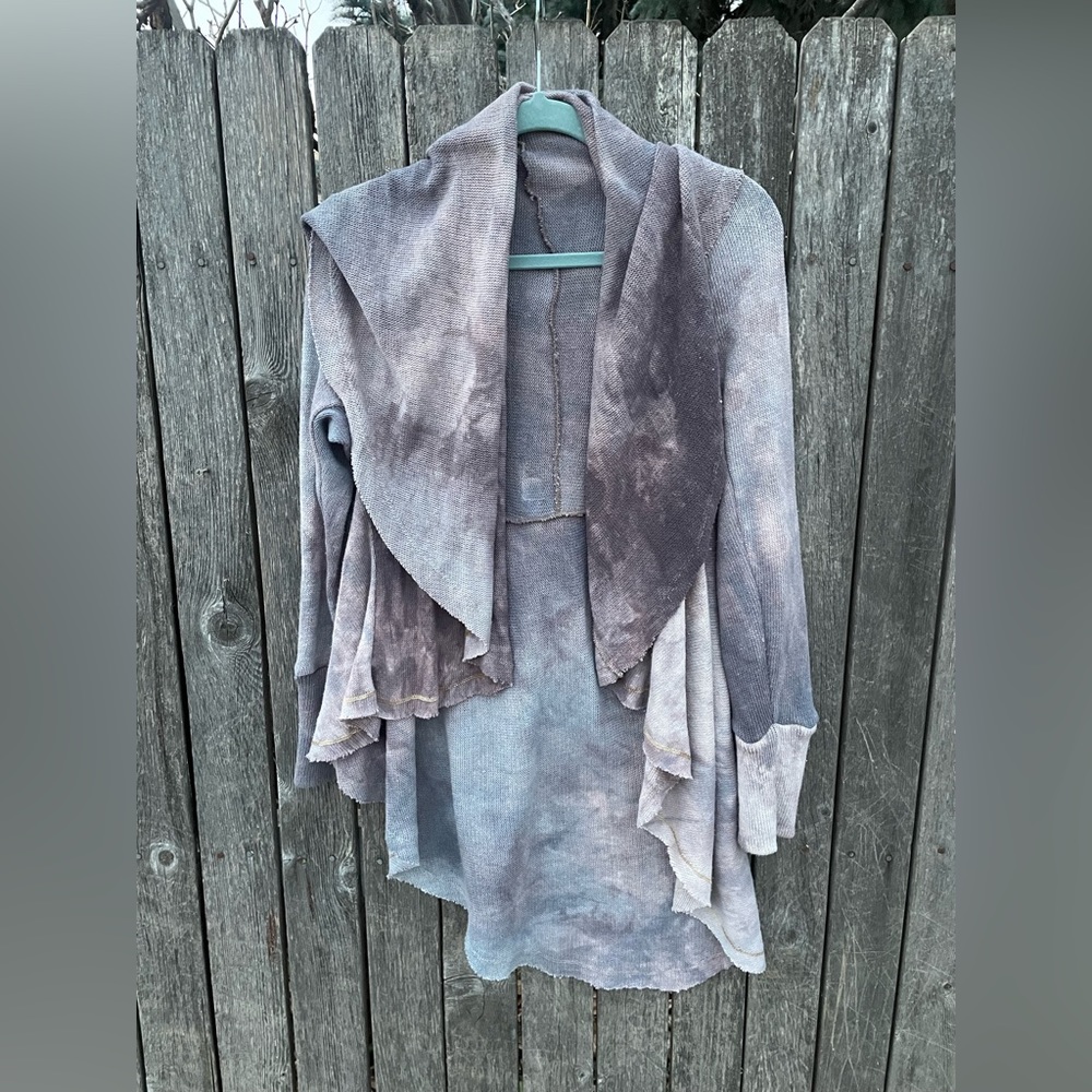 Sinew Moon Strange Shadows Cardigan in Shadow Sweaterknit